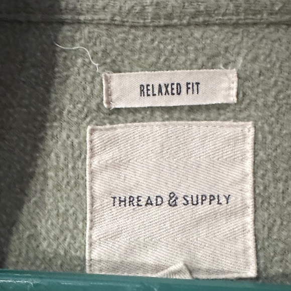 Thread & Supply Heather green Button-Down Shirt - Picture 2 of 7